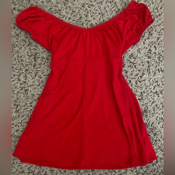 Womens Vintage Red Babydoll - Picture 3 of 4